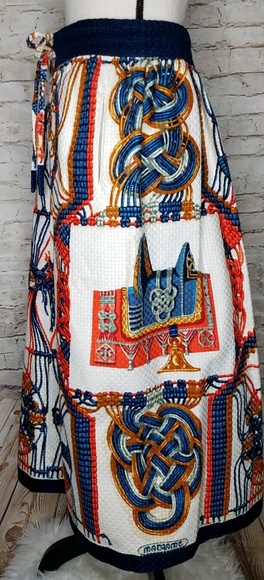 SOLD💞Vintage Hermes Paris Printed Full Maxi - Picture 3 of 8